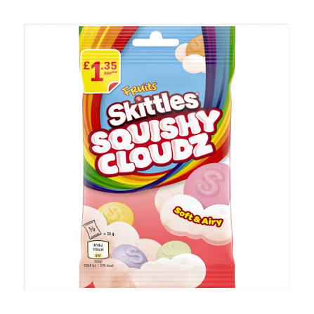 UK Skittles Squishy Cloudz Fruits 70g