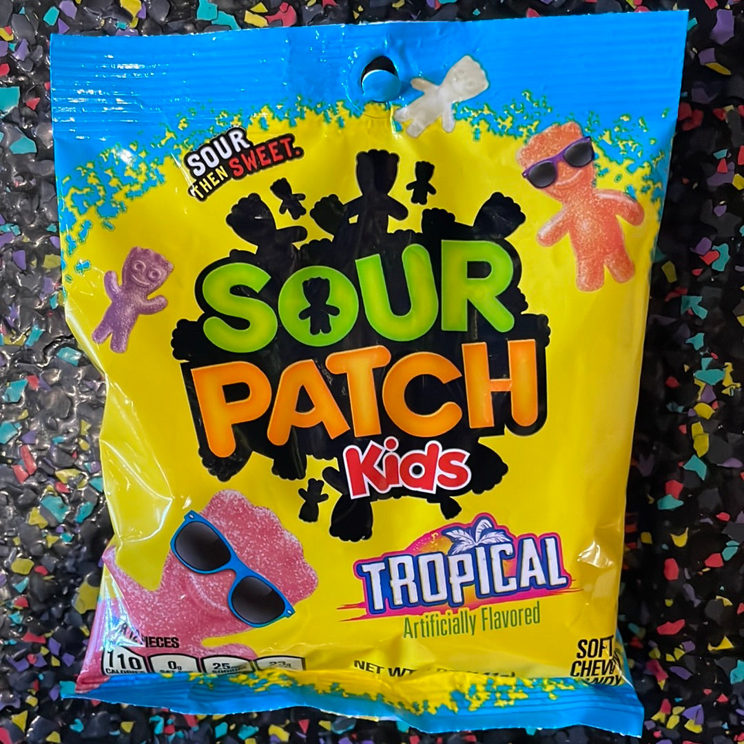 SOUR PATCH KIDS TROPICAL BAG 141G - Tom's Confectionery Warehouse