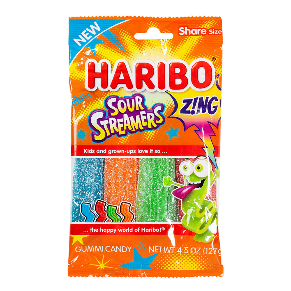 Haribo Sour Streamers 127g - Tom's Confectionery Warehouse