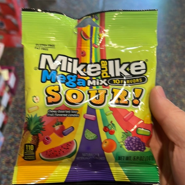 Mike & Ike Mega Mix Sour Peg Bag 141g – Tom's Confectionery Warehouse