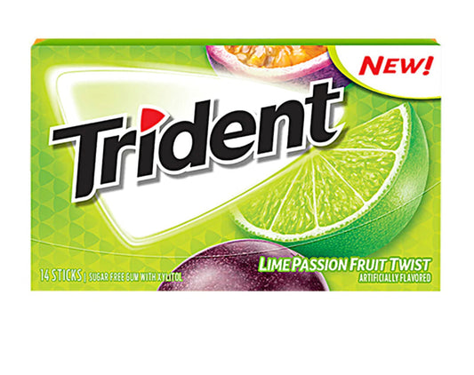 TRIDENT LIME PAS/FRUIT GUM 12