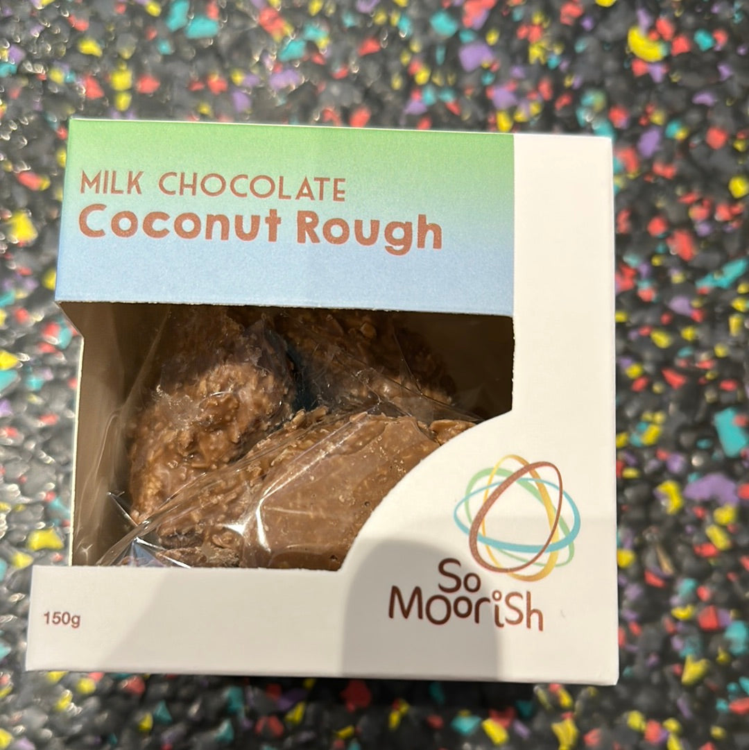 Milk Choc Coconut Rough 150g – Tom's Confectionery Warehouse
