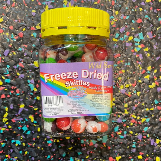 Tom’s Freeze Dried Wild Berry Skittles 60g Jar