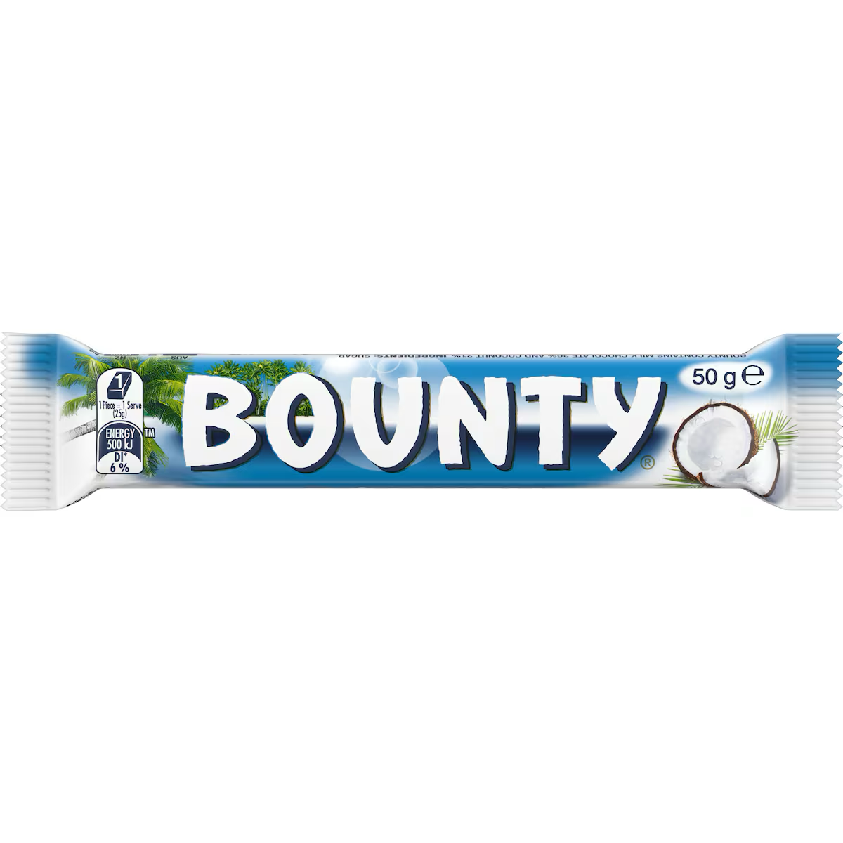 Bounty coconut milk chocolate bar 50g
