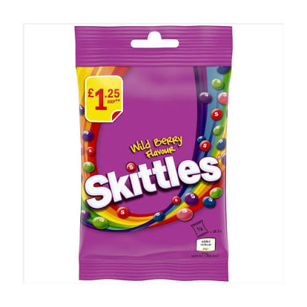 UK Skittles Wild Berry 109g