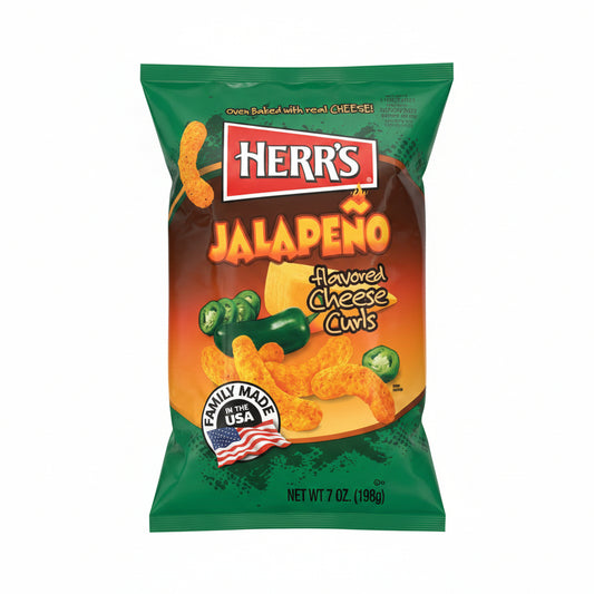 US Herr’s Jalapeño Poppers Cheese Curls 170g