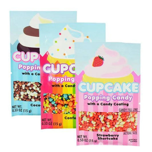 CUPCAKE COATED POPPING CANDY 15G