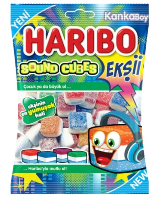 Haribo Halal Sour Sound Cubes 70g