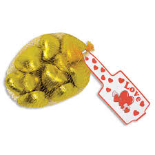Lolliland Gold chocolate Hearts net 77g