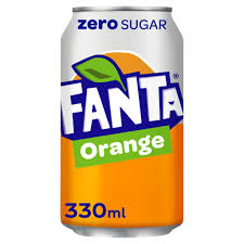 Fanta Orange Zero UK 330ml - Tom's Confectionery Warehouse