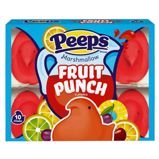US Peeps Fruit Punch Chicks 10pc 85g