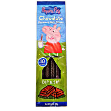 Peppa Pig Chocolate Milk Straws 60g