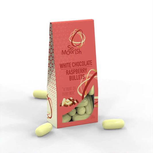 White Chocolate Raspberry Bullets 180g