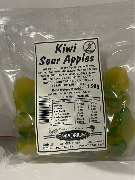 Kiwi Sour Apples 150g