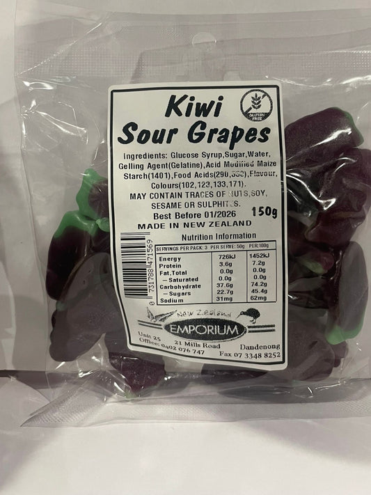 Kiwi Sour Grapes 150g