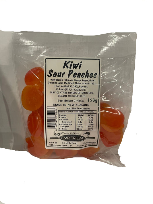 Kiwi Sour Peaches 150g