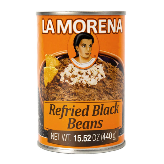La Morena refried Black Bean 400g