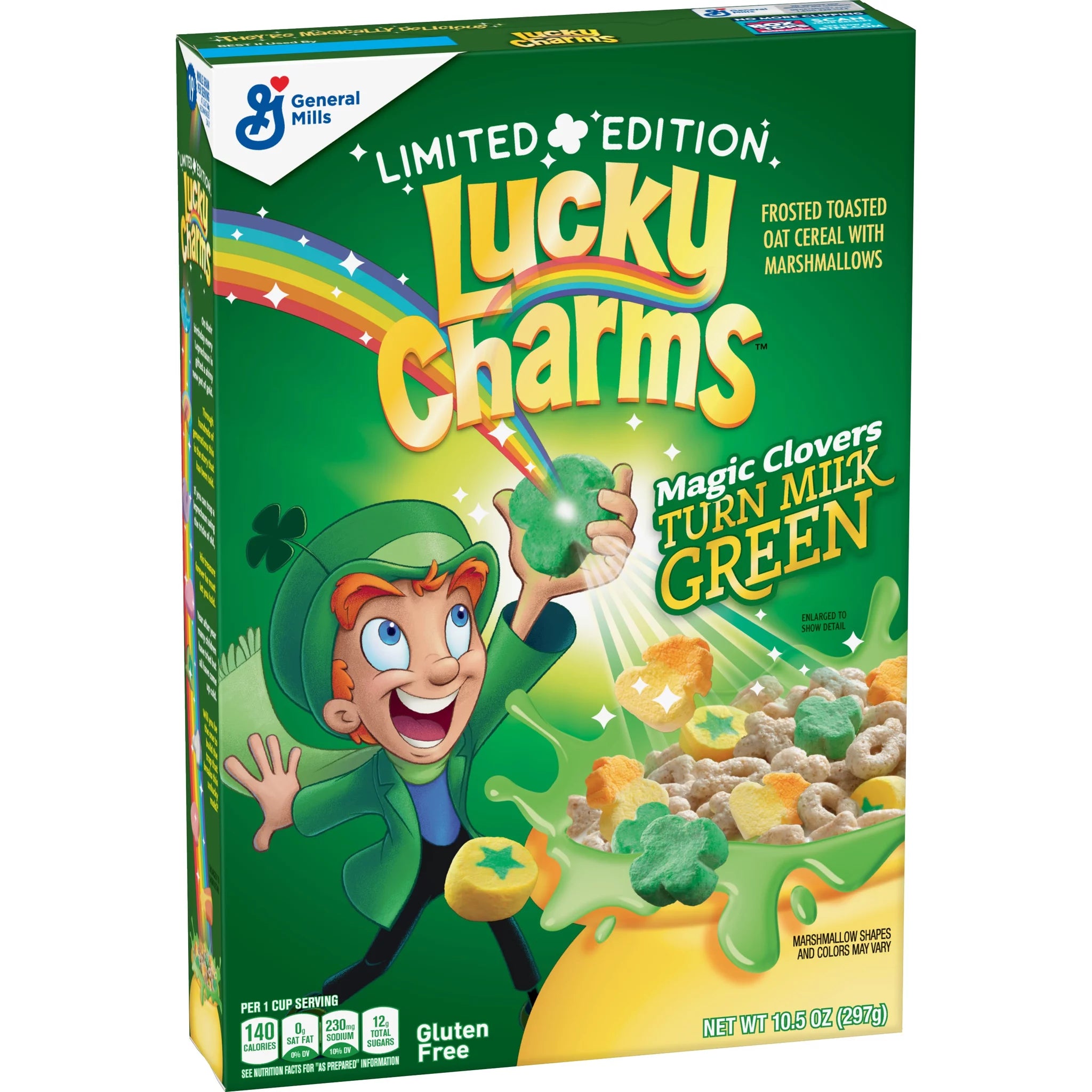 LUCKY CHARMS - ST PATRICK GREEN 297g – Tom's Confectionery Warehouse