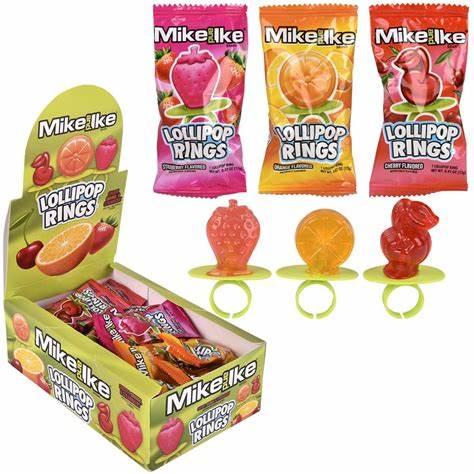 Mike N Ike Lolipop Rings 12g