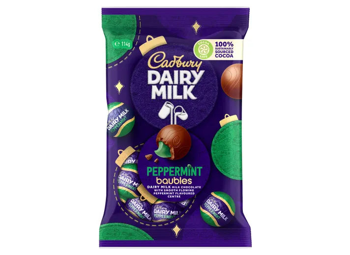 Cadbury Peppermint Baubles Bag 114g