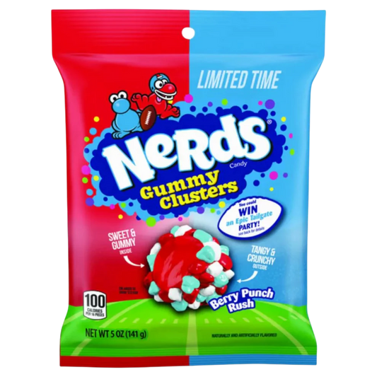 US Nerds Gummy Cluster  Berry Punch Rush  141g