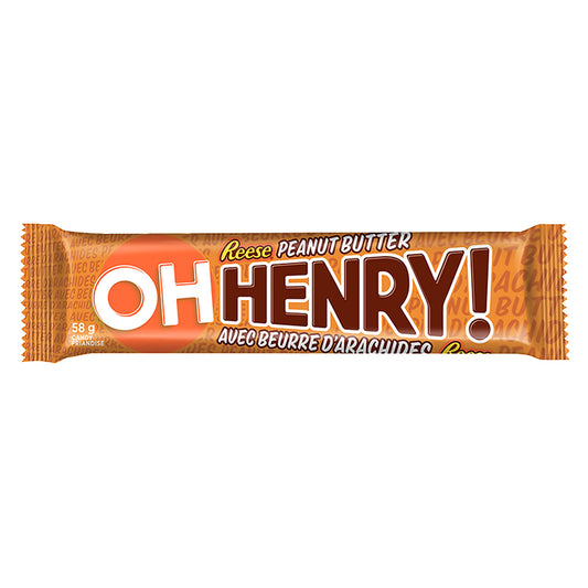 Oh Henry! Chocolate Bar with Reeses Peanut Butter 58g