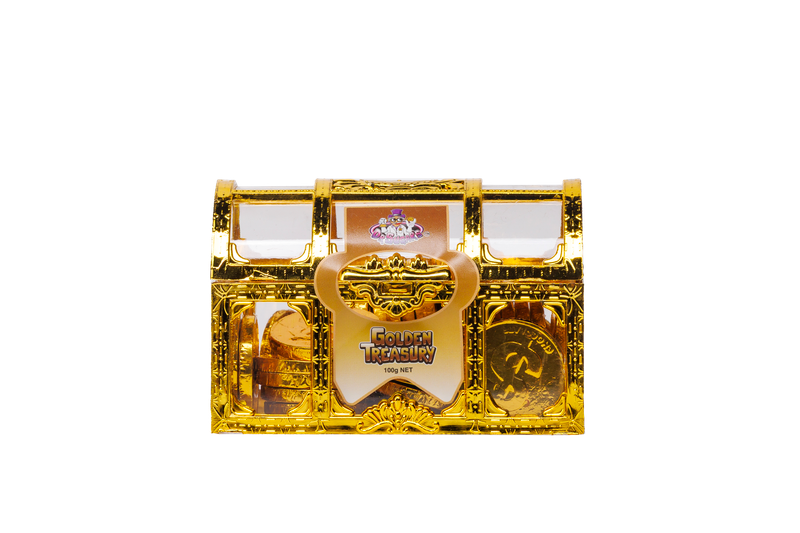 100g DR SUGAR COIN CHOCOLATE-TREASURE CHEST