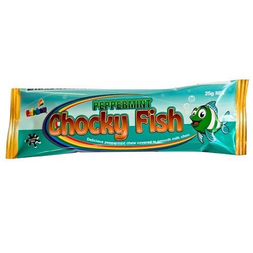 Rainbow Peppermint Chocky Fish 25g