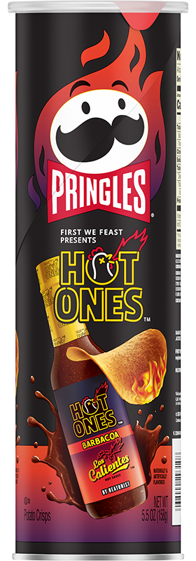 US Pringles Hot Ones Barbaboa 156g