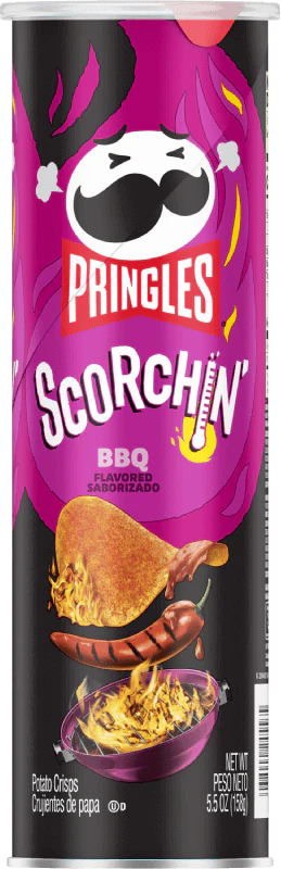 Pringles Scorchin Medium BBQ 156g