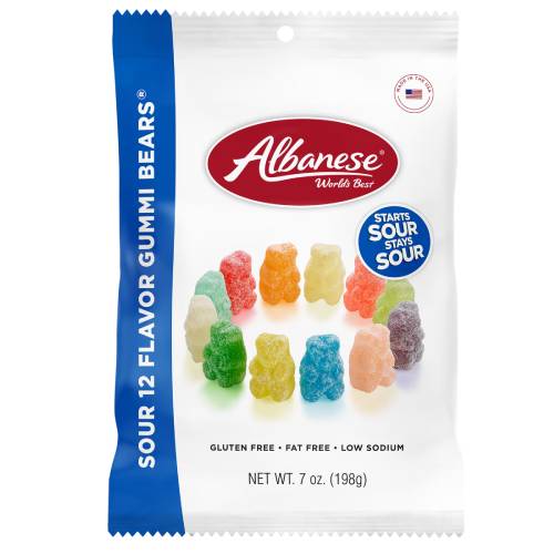 US Albanese 12 Flavours Sour Bears 99g