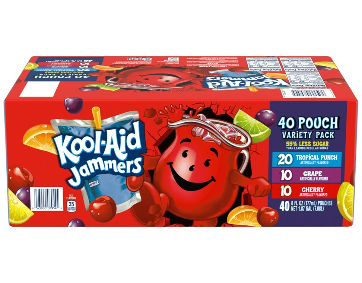 Kool Aid Jammers Variety 40 Pouches 177ml