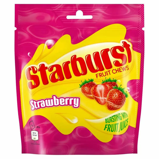UK Starburst Strawberry fruit chews - 138g