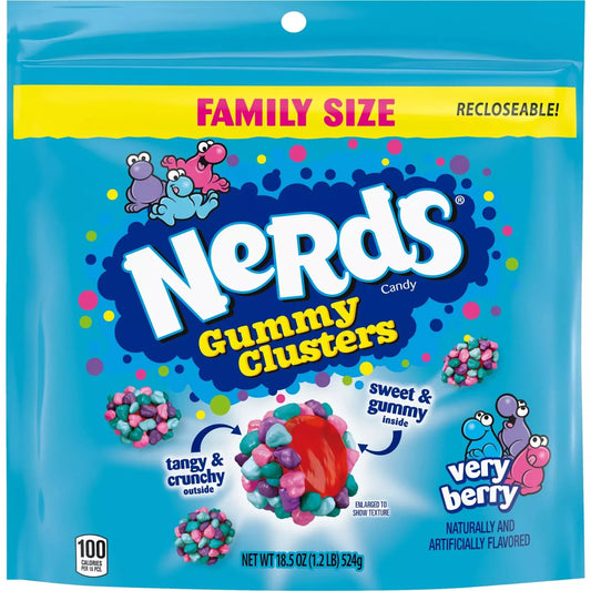 US Nerds Cluster Very Berry 524g