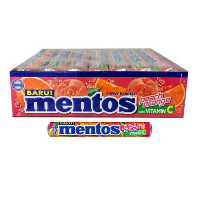 Mentos Roll Peach Orange 29g