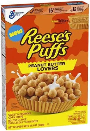 Reese's Puffs Peanut Butter Lovers Cereal 326g