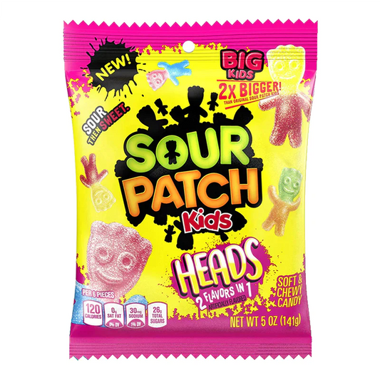 SOUR PATCH US BIG HEADS BAG 141g