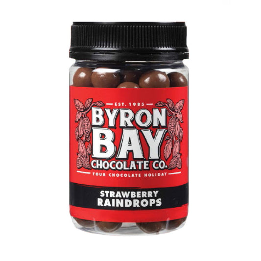 Byron Bay Chocolate Co. Strawberry Raindrops Jar