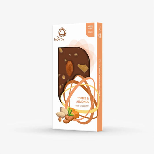 Toffee and Almond Chocolate Bar 90g