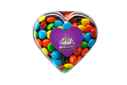 80g CHOCOLATE BEANS BUTTON-HEART