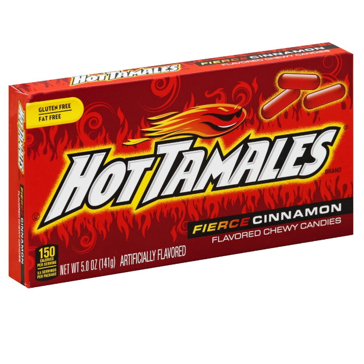 Just Born Hot Tamales Cinnamon Candies Movie Box