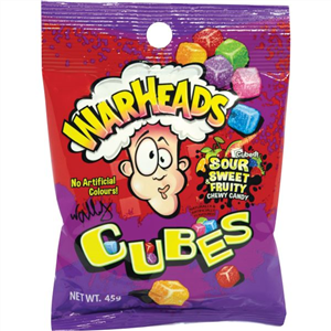 Warheads Sour Cubes 45g
