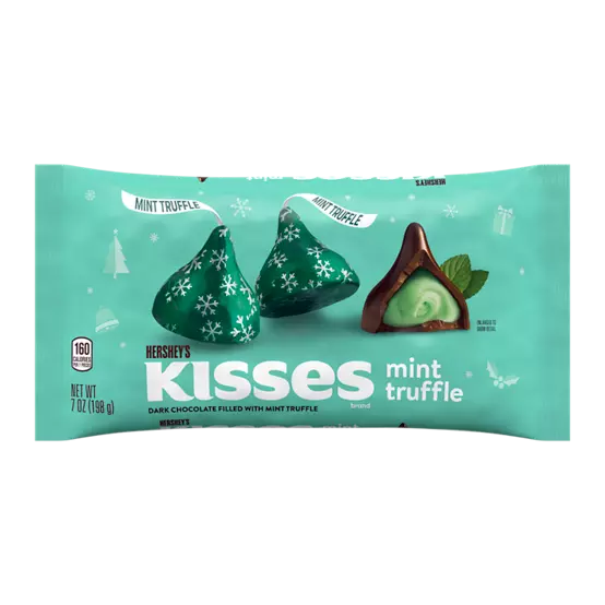 HERSHEY KISSES MINT TRUFFLE 7OZ Tom's Confectionery Warehouse