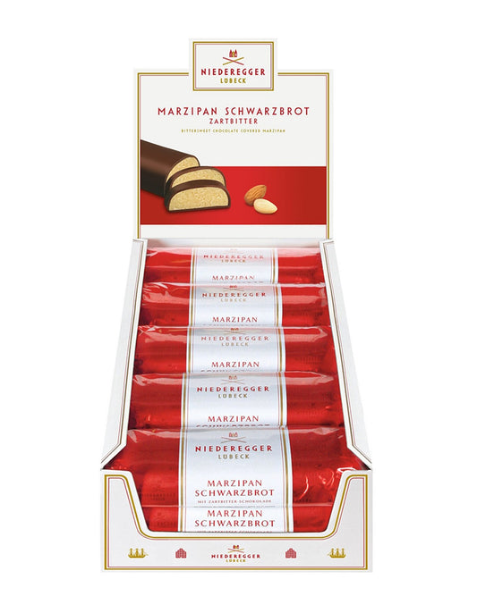 Niederegger 125g Marzipan. Logs Choc. Dk