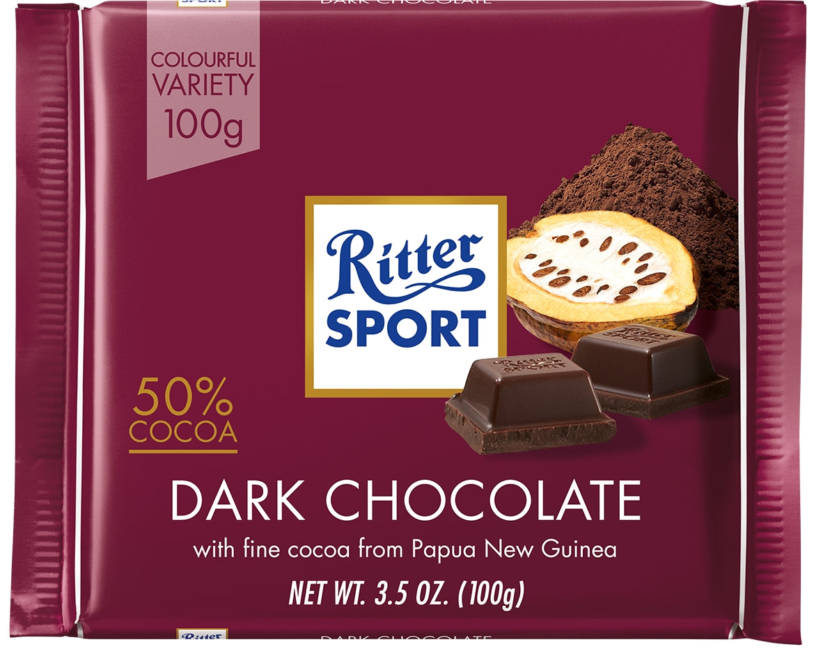 Ritter Sport Dark Chocolate 100g - Tom's Confectionery Warehouse
