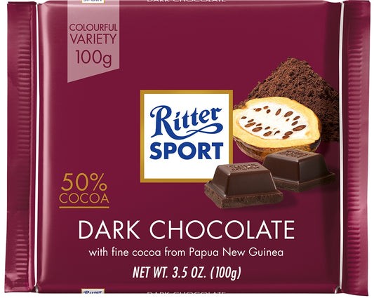 Ritter Sport Dark Chocolate 100g - Tom's Confectionery Warehouse
