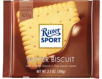 Ritter Sport Butter Biscuit 100g - Tom's Confectionery Warehouse