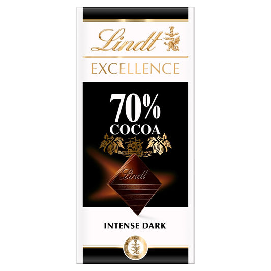 Lindt Excellence Dark 70% 100g - Tom's Confectionery Warehouse