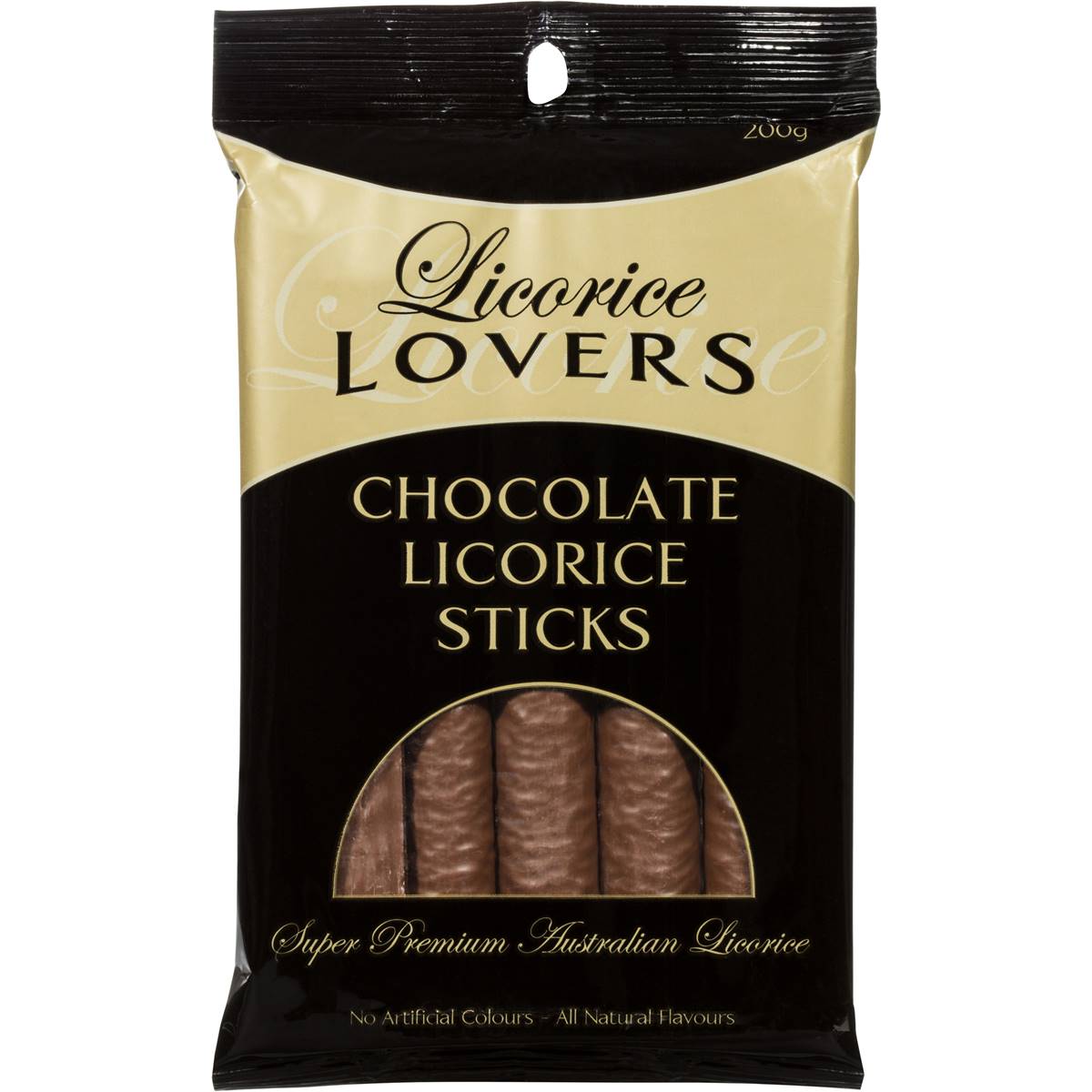 Licorice Lovers Chocolate Licorice Sticks Tom's Confectionery Warehouse