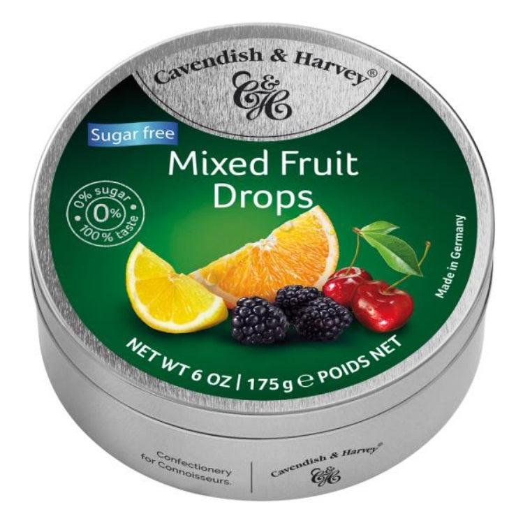 Cavendish & Harvey Mixed Fruit Drops Tin S/F